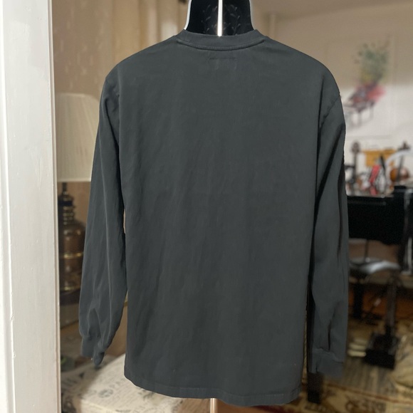 EUC Men’s Size Medium Supreme Small Box Logo Patch Long-sleeve Crewneck In Black - Picture 8 of 14